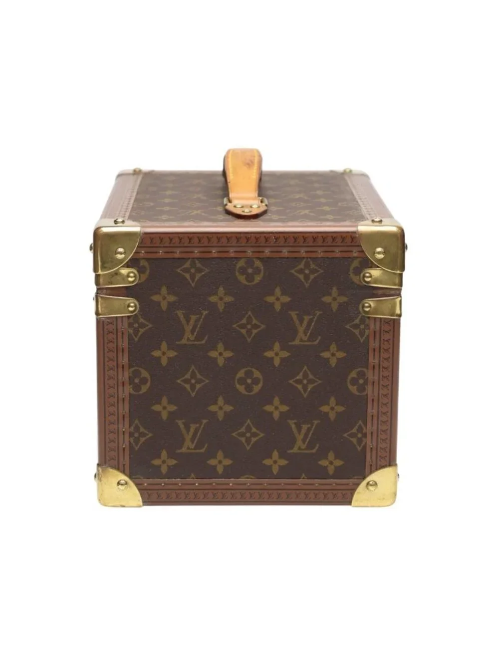 Louis Vuitton Monogram Makeup Case Boite Flacon Bag Brown